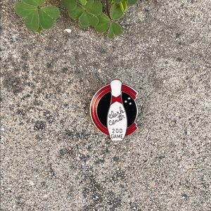 Vintage, Black and Red 200 Bowling Pin